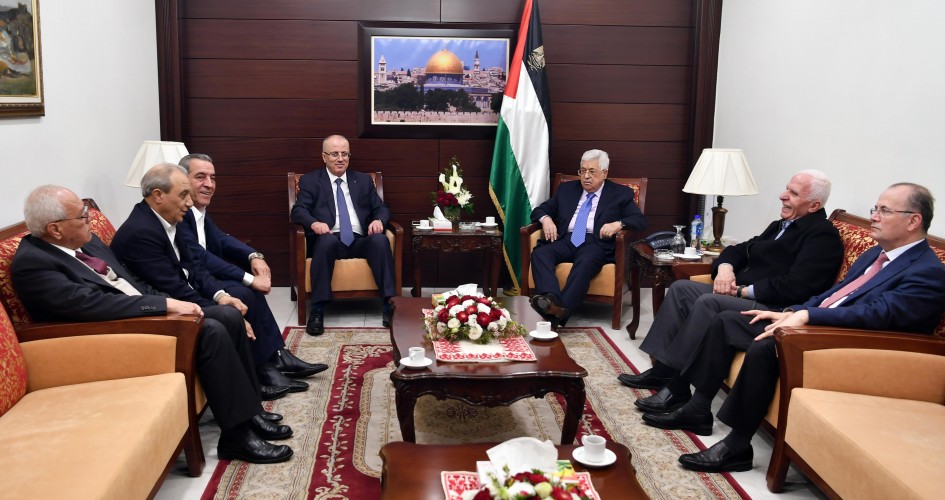 اجتماع عباس بقيادات فتحاوية 