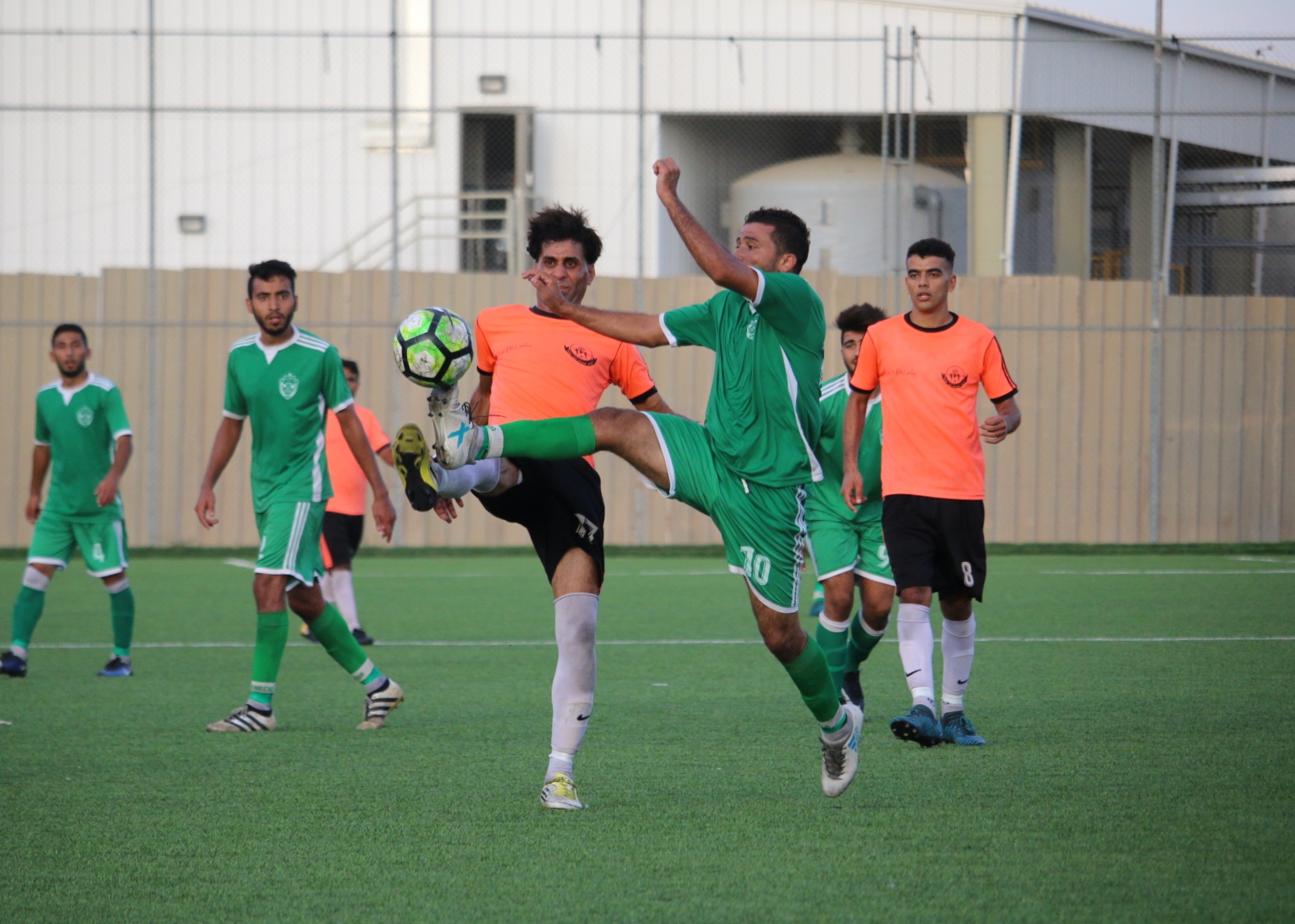 جانب من أحد مباريات اتحاد الشجاعية في دوري الممتازة