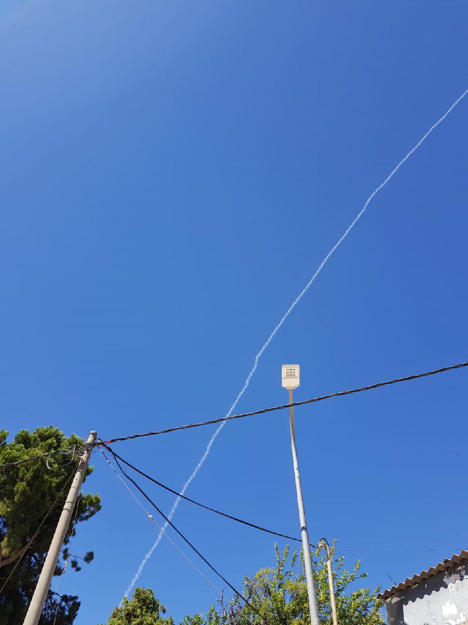 صورة من اعتراض طائرة مسيرة الأربعاء الماضي