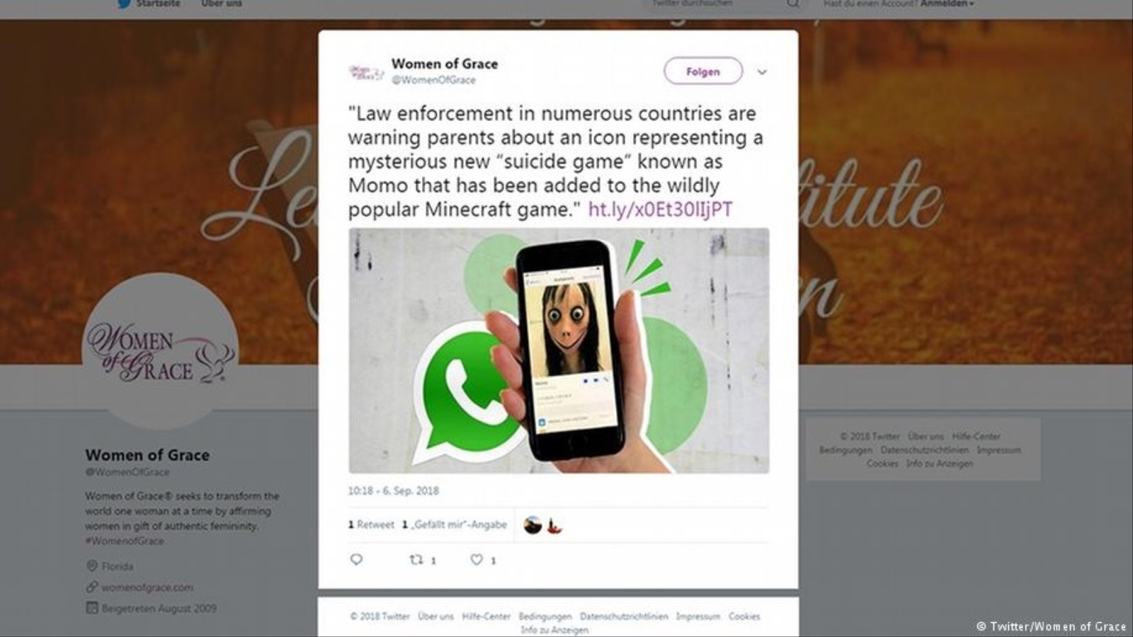 تحذير من لعبة "مومو" الالكترونية