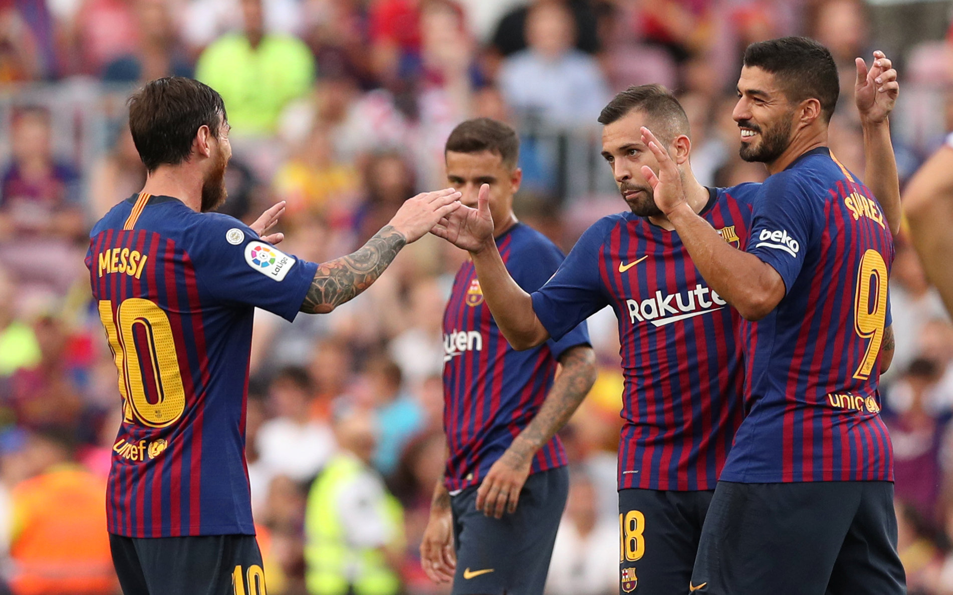لاعبو برشلونة