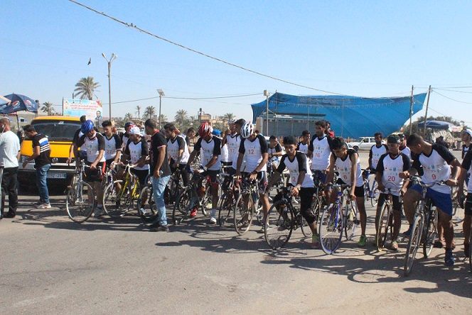 جانب من أحد سباقات اتحاد الدراجات