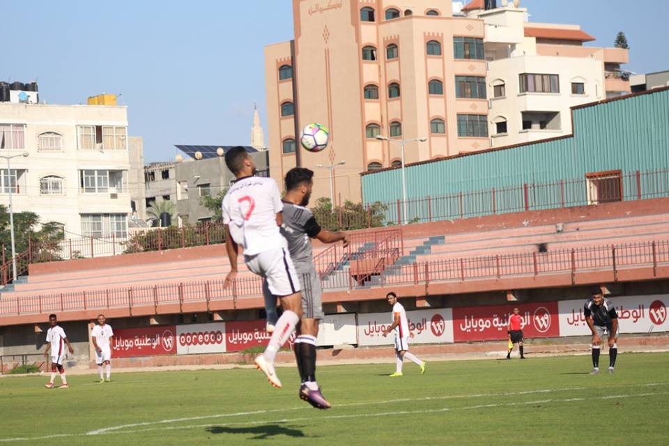 جانب من مباراة الصداقة وغزة الرياضي