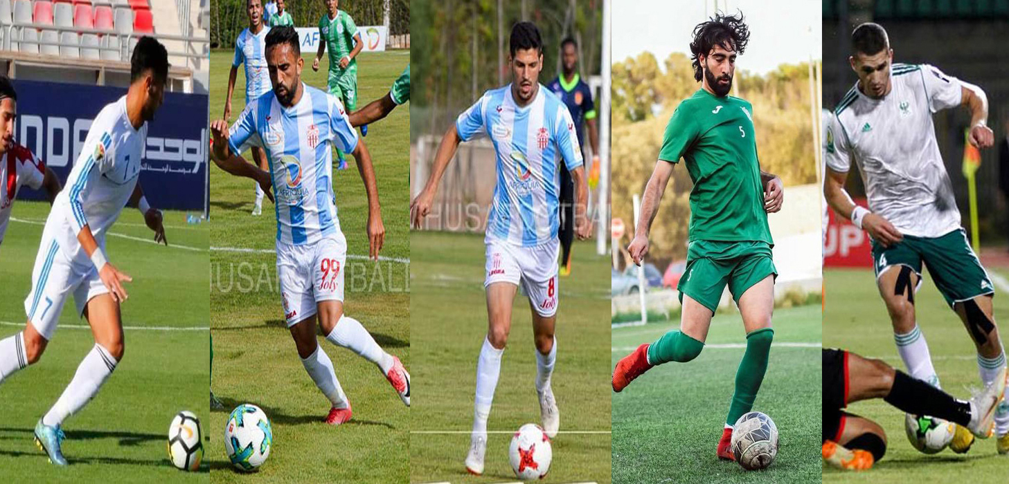 من اليمين: وادي, وصالح, وصيام, وماهر, وبلح