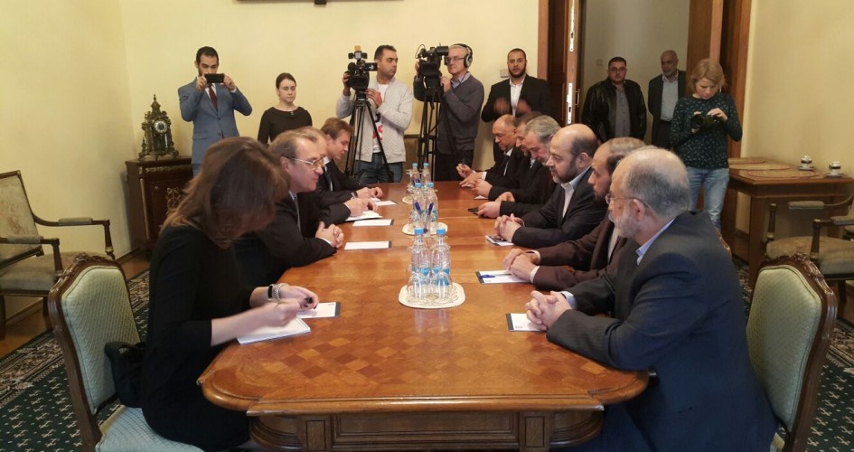 زيارة سابقة لوفد من حماس لموسكو