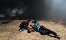 من احداث مسيرة العودة شرق غزة