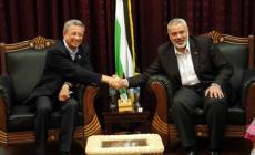 هنية يستقبل وفد حركة المبادرة الوطنية برئاسة البرغوثي بغزة