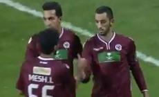 فرحة نعمان بالهدف الثاني للفيصلي