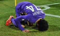 سجود صلاح بعد الهدف