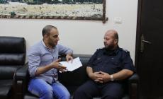 الزميل محمد أبو زايدة في حواره مع اللواء تيسير البطش، مدير عام الشرطة 