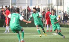 فرحة لاعبي خدمات رفح بالفوز