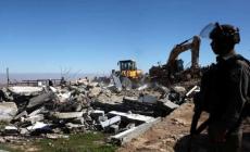 الاحتلال يهدم متنزهاً وآبارا ويقتلع اشجارا من محمية طبيعة شرق يطا