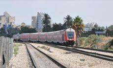 مسار سكة القطار قرب تل الربيع المحتلة(الجزيرة)