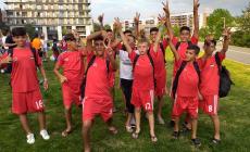 فرحة اللاعبين بالفوز