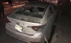 صورة من مكان سقوط الصواريخ