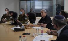 نتنياهو خلال المداولات الأمنية، اليوم