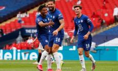 فرحة لاعبي تشيلسي بالفوز