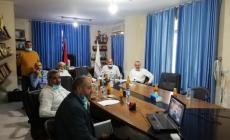 جانب من اجتماع سابق لاتحاد القدم في غزة