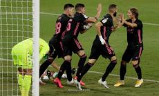 فرحة لاعبي الريال بالفوز