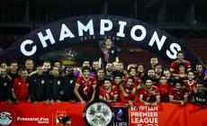 لحظة تتويج الأهلي