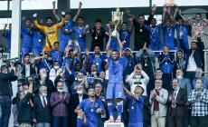 جانب من تتويج شباب رفح باللقب