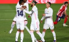 فرحة لاعبي الريال بالفوز