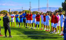 جانب من أحد تدريبات منتخب فلسطين