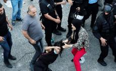 من قمع بلطجية السلطة للمتظاهرين برام الله