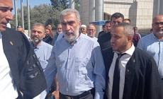 لحظة تسريح الشيخ خطيب من المحكمة بالناصرة، اليوم