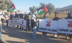 من أمام سجن "الجلبوع" دعما للأسرى