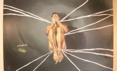 لوحة للفنان الفلسطيني محمد قريقع