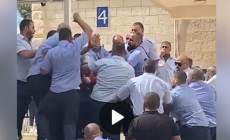 صورة  من الاعتداءات على الطلبة في جامعة النجاح