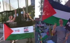 الناشطان روني بركان وستافيت سيناي بعد إنهاء اعتقالهما (مواقع التواصل الاجتماعي)