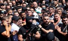 صورة من تشييع جثمان ابراهيم النابلسي