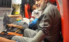 الشيخ رائد صلاح بعد اصابته