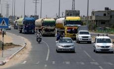 الوقود المصري خلال دخوله لغزة