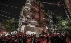 مكان حريق جباليا