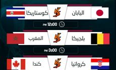 مباريات اليوم الأحد 27-11-2022 في كأس العالم، المواعيد والقنوات الناقلة