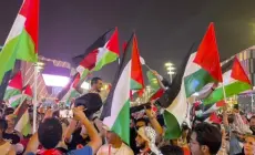 رفع اعلام فلسطين