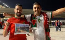 بالصور: مشجعون مغاربة يحتفون بحماس وقادة القسام في ذكرى انطلاقة الحركة ال35