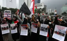 جانب من المظاهرات