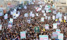 مسيرات جماهيرية في ذمار تضامنا مع فلسطين ولبنان