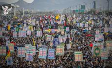 طوفان بشري مليوني في صنعاء نصرة لغزة