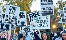 تظاهرات في العاصمة الأمريكية تضامنا مع غزة