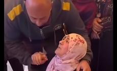 الأم في وداع أبناءها الثلاثة