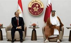 قطر ومصر تؤكدان مركزية القضية الفلسطينية ودعمهما لإعادة إعمار غزة