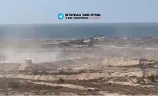 معسكر لتوزيع المساعدات أقامه جيش الاحتلال في رفح