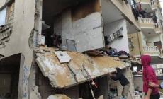 انهيار منزلين سكنيين في غزة نتيجة أضرار قصف سابق