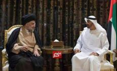ولي عهد أبو ظبي يلتقي مقتدى الصدر بالإمارات