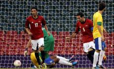 جانب من مباراة مصر والبرازيل في الأولمبياد